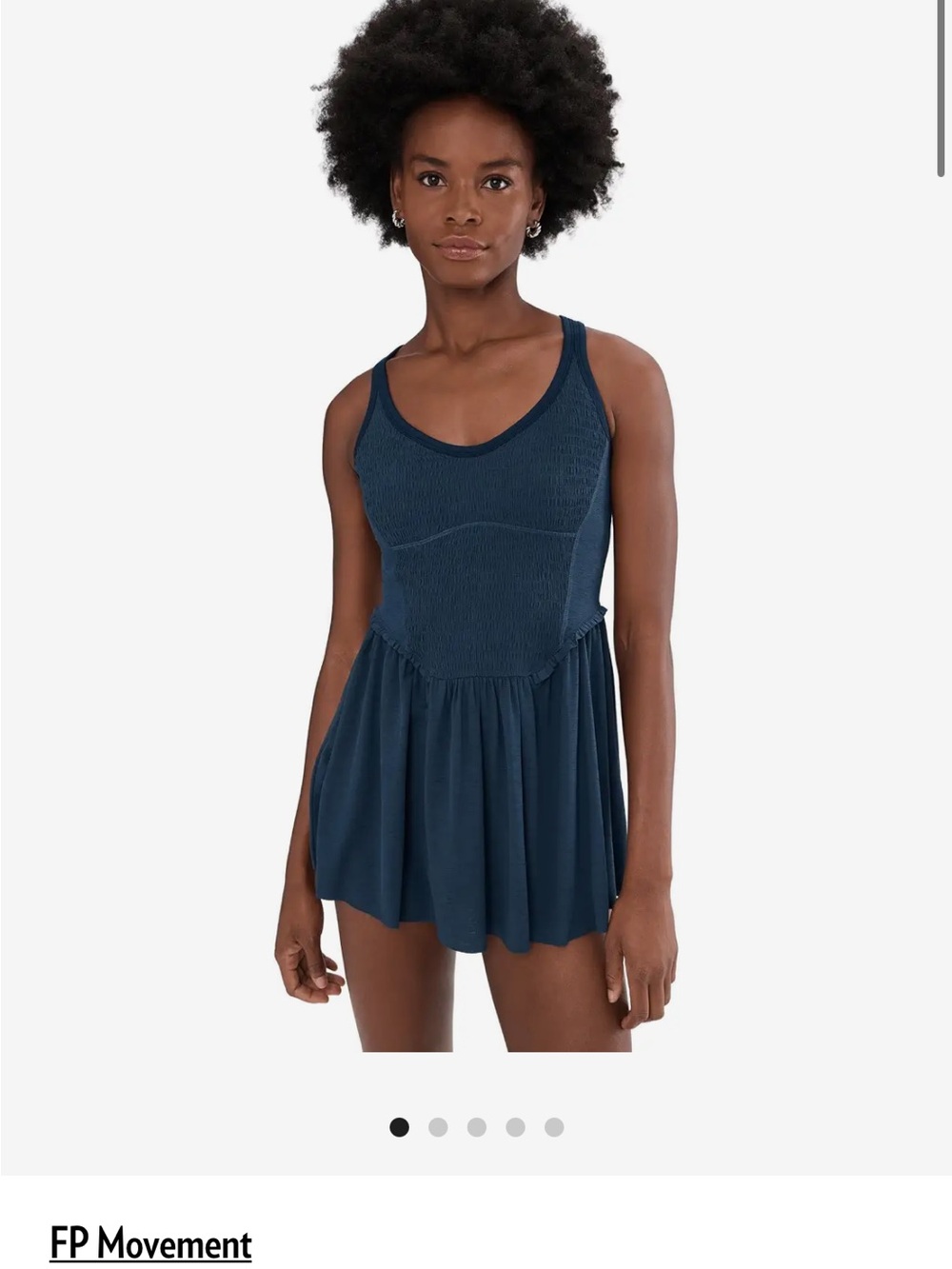 FP Movement Smockin Hot Dress Midnight Navy